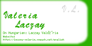 valeria laczay business card